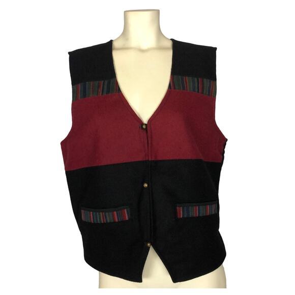 VINTAGE Handmade 100% Wool Made In Napal Vest size medium - Picture 1 of 11